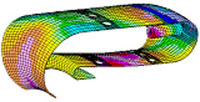 Results of CFD simulation of temperatue distribution on the combustor liner