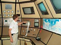 A picture of the control room of the jet engines test rigs